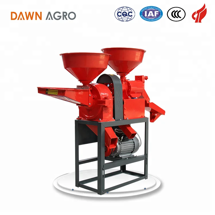 DAWN AGRO Portable Combined Rice Mill Machine with Flour Mill Machine
