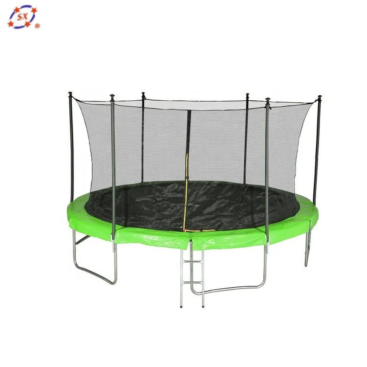 with Safety Net CLASSIC 14FT GREEN Color 427CM 18ft Trampoline for Kids