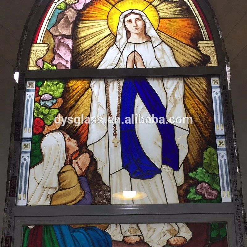 Chinese Tiffany Style Stained Glass For Church Decoration