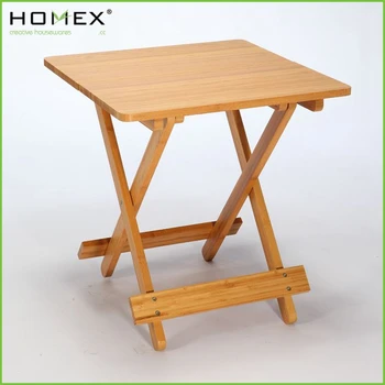 Bamboo Folding Table/Small Dining Table/Homex_BSCI Factory