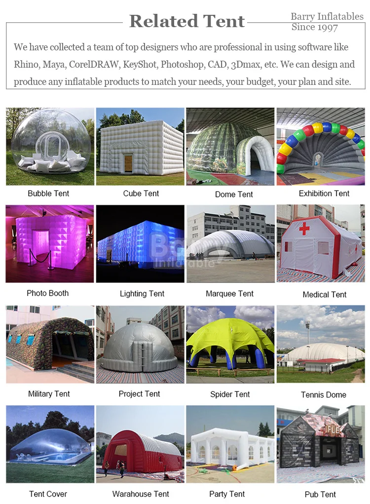 Party Rental Bubble Balloon House With Tunnel Inflatable Bubble