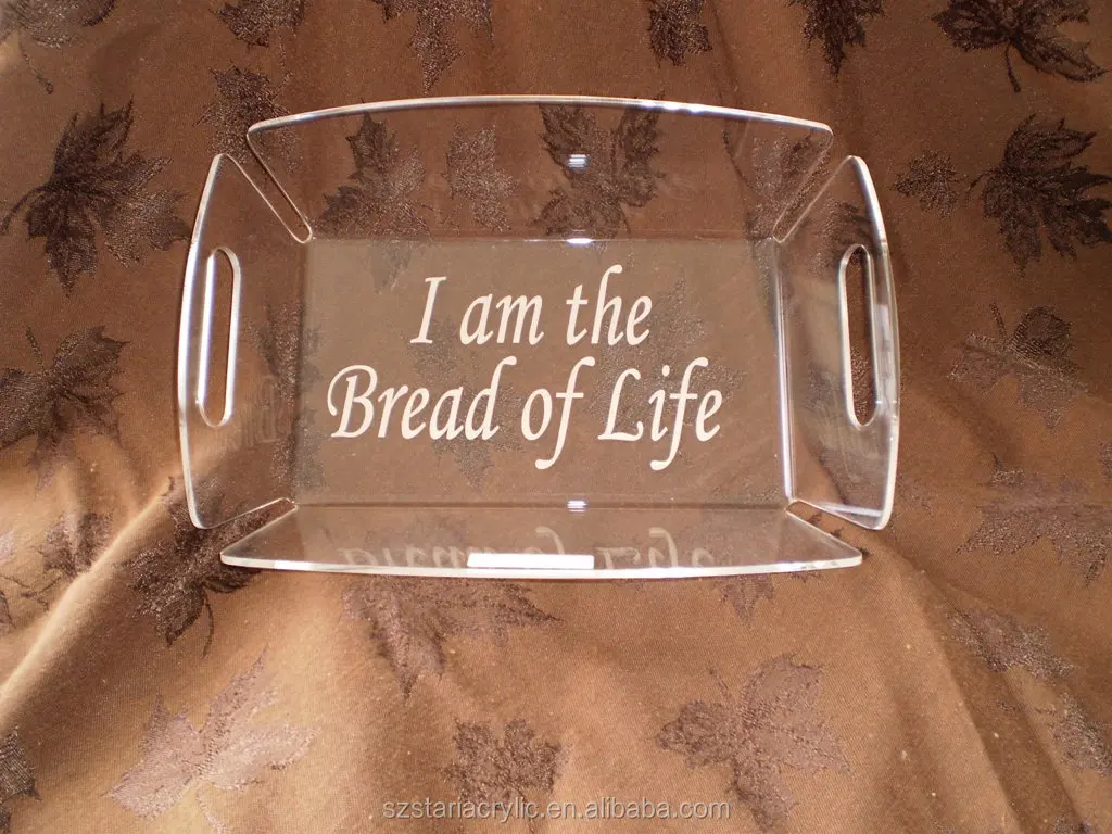Custom Clear Acrylic Serving Trays Versatile and Stylish