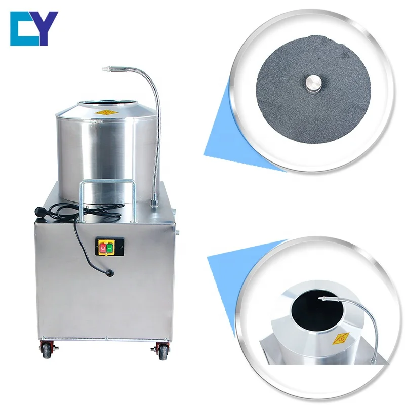 220KG / H Potato Washer 1500W Electric Potato Peeler Commercial Potato  Peeler