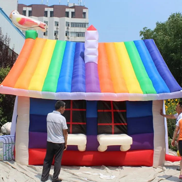 Shop Our Inflatable Rainbow House Tent - Perfect for Events