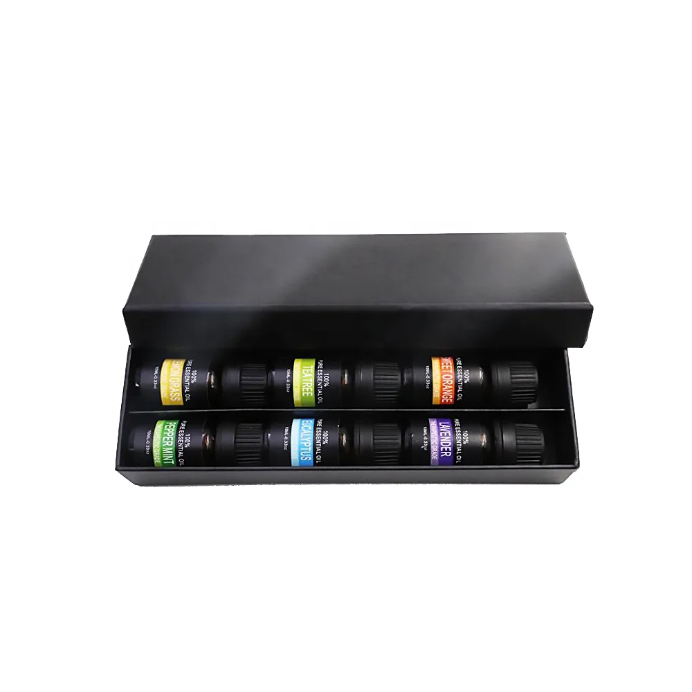 Эфирное масло лаванды для ароматерапии 10 мл натуральное кожи 6 наборов подарочный набор коробка увлажнителя диффузора массажа