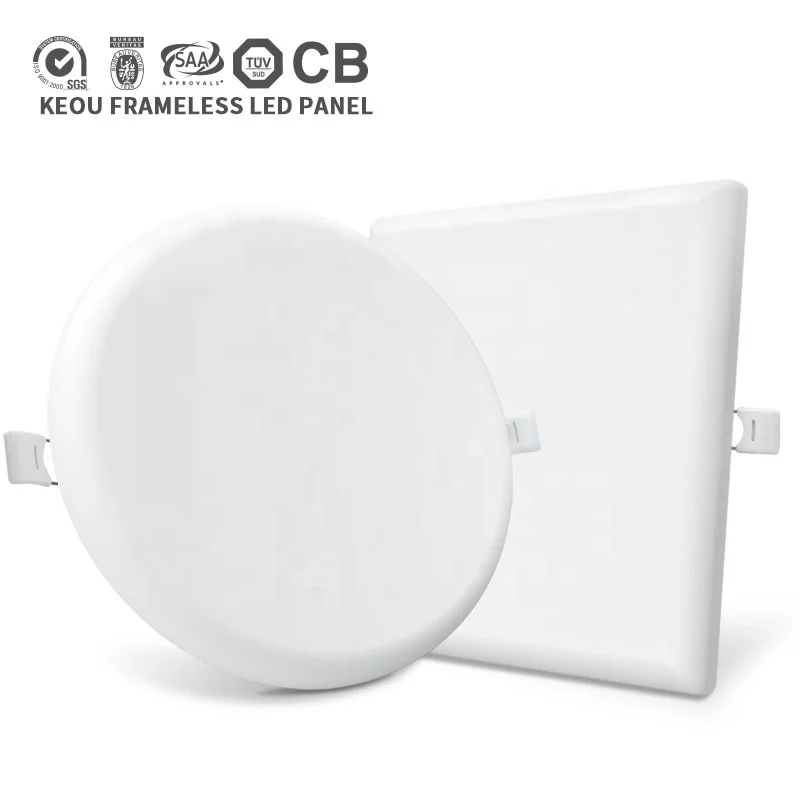 panel lamp AC100-240V PC aluminum 9w 18w 24w 36w round led ceiling light