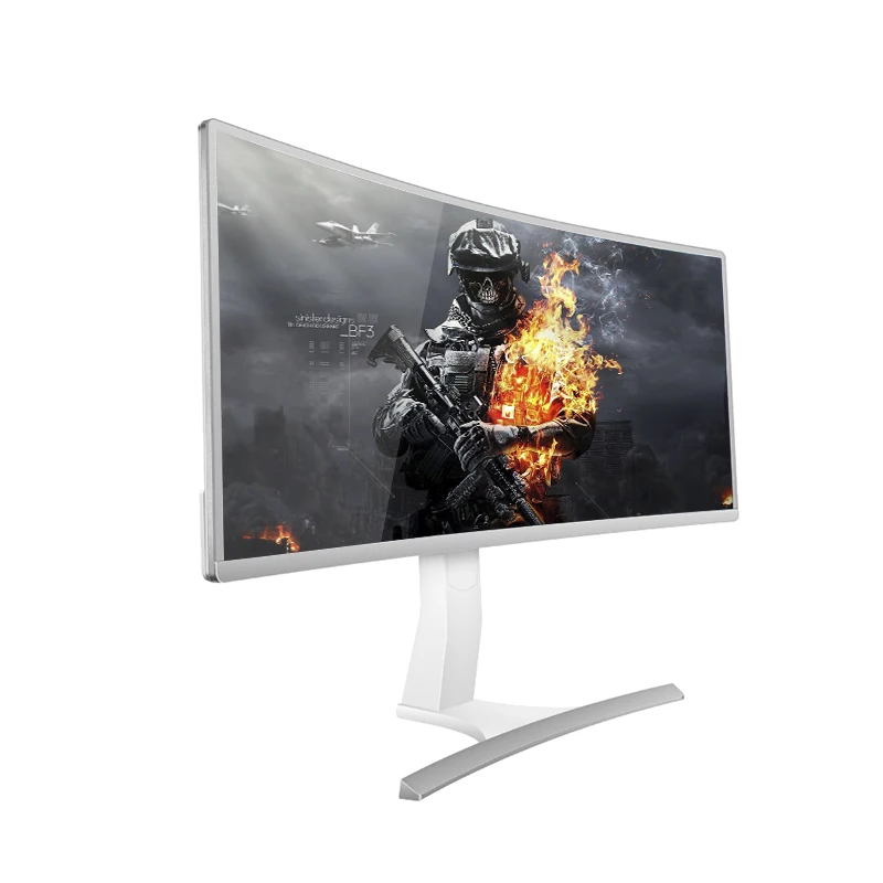 4K解像度240Hz/120Hz曲げゲーミングモニター34-35インチ持ち上げベース