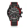3 Cassa Nera Quadrante Rosso