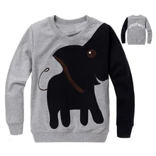 Free shipping New Elephant children sweater boy girl Pullover top shirts Hooded Sweater hoodie