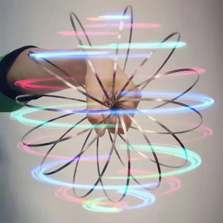 
 Кинетическое кольцо на руку, пружинная игрушка, 3D скульптура, кольцо, динамическая наука, волшебная игрушка-фиджет  