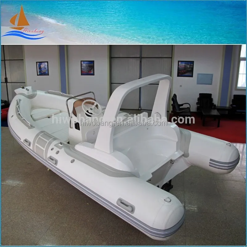 Rib Inflatable Boat High Speed Fiberglass Hull Inflatable Boat for