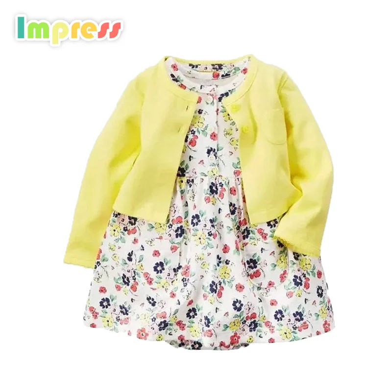 
 Оптовая продажа одежда для малышей из 100% хлопка Carters детской одежды комплект с платьем  