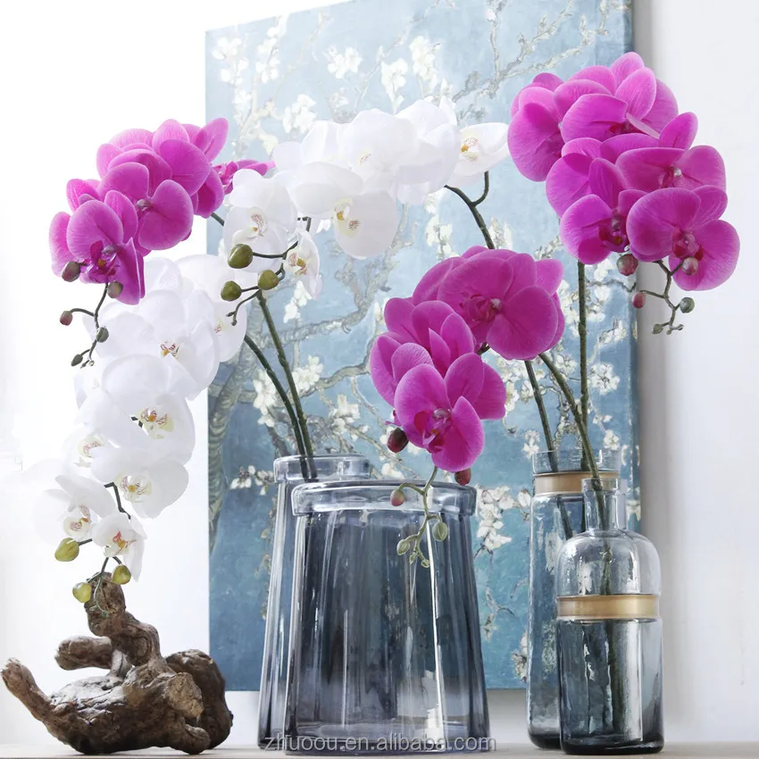 Orquídeas Artificiais,Flor De Látex Artificial Azul Roxa Para Casamento Com  Toque Real - Buy Artificial Plastic Orchids,Purple Blue Orchids,Artificial  Latex Flowers Orchids Product on Alibaba.com