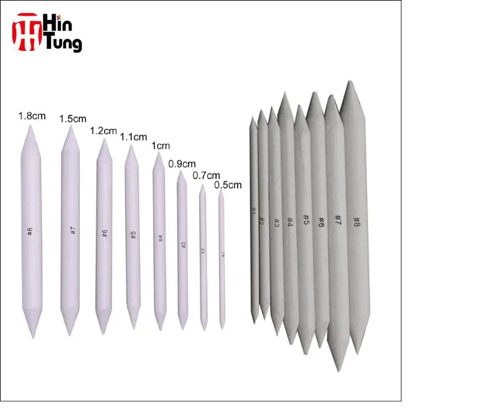 6pcs Paper Blending Stumps for Sketching and Drawing