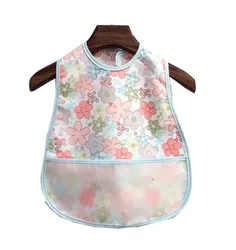 Цветочные Регулируемые Детские нагрудники EVA, водонепроницаемые нагрудники для кормления, детский мультяшный фартук для кормления, Детская бандана