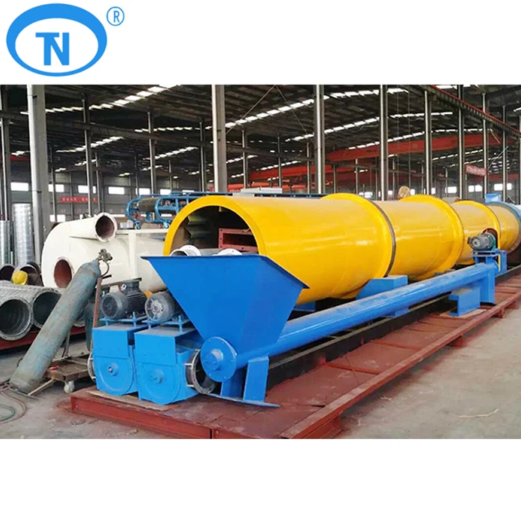 Эффективная вращающаяся сушилка для опилок с дизельной горелкой