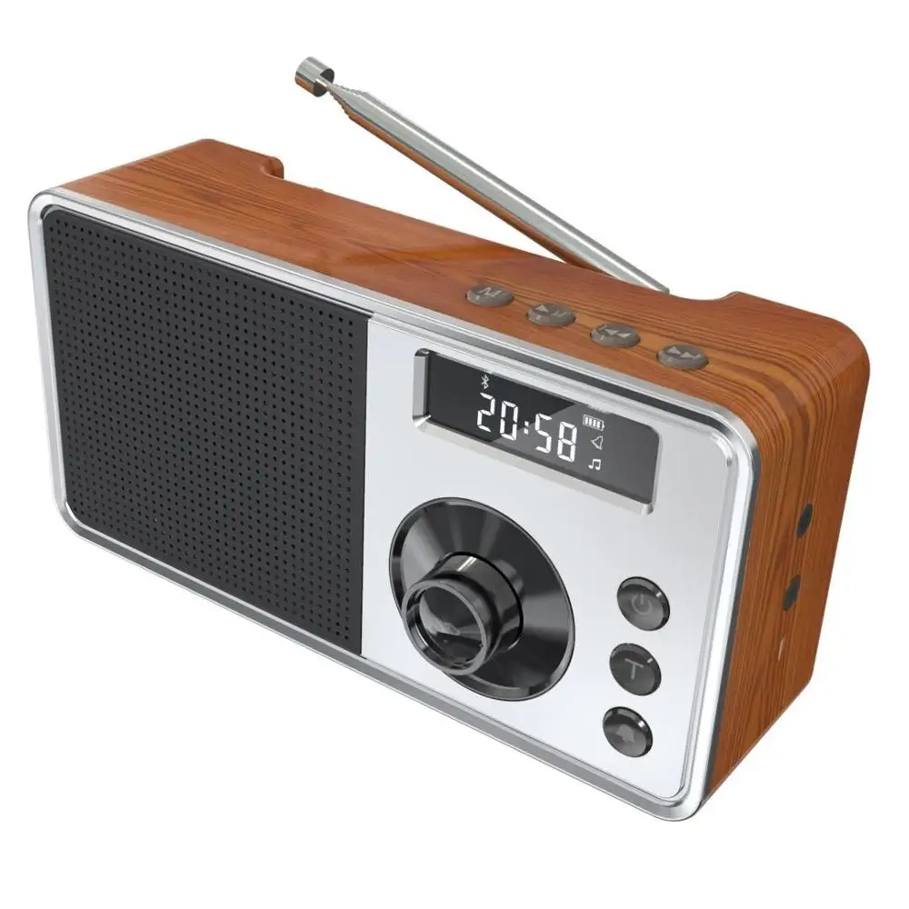 Best Vintage Dab Digital Radio Portable Alarm Clock Dab+ Fm Radio With