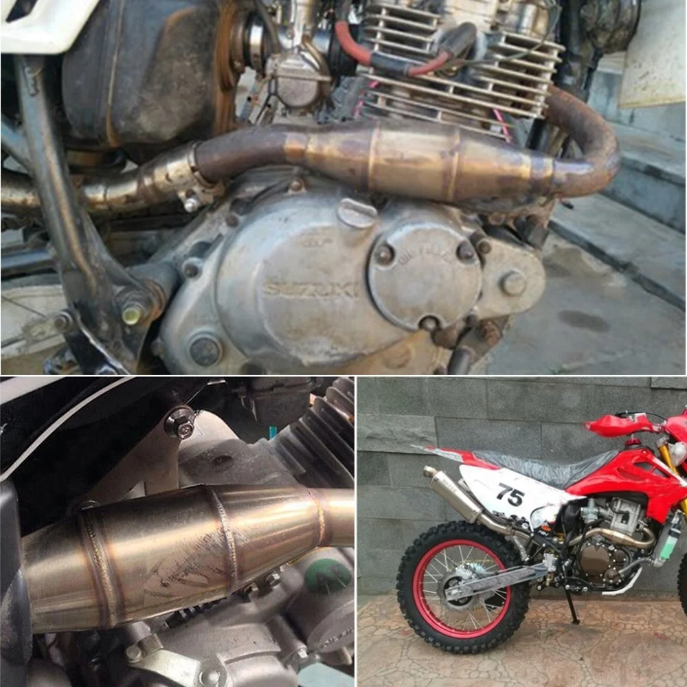 Motorcycle Exhaust Pipe 36MM Muffler Catalyst for CRF RMZ DRZ YZ-F