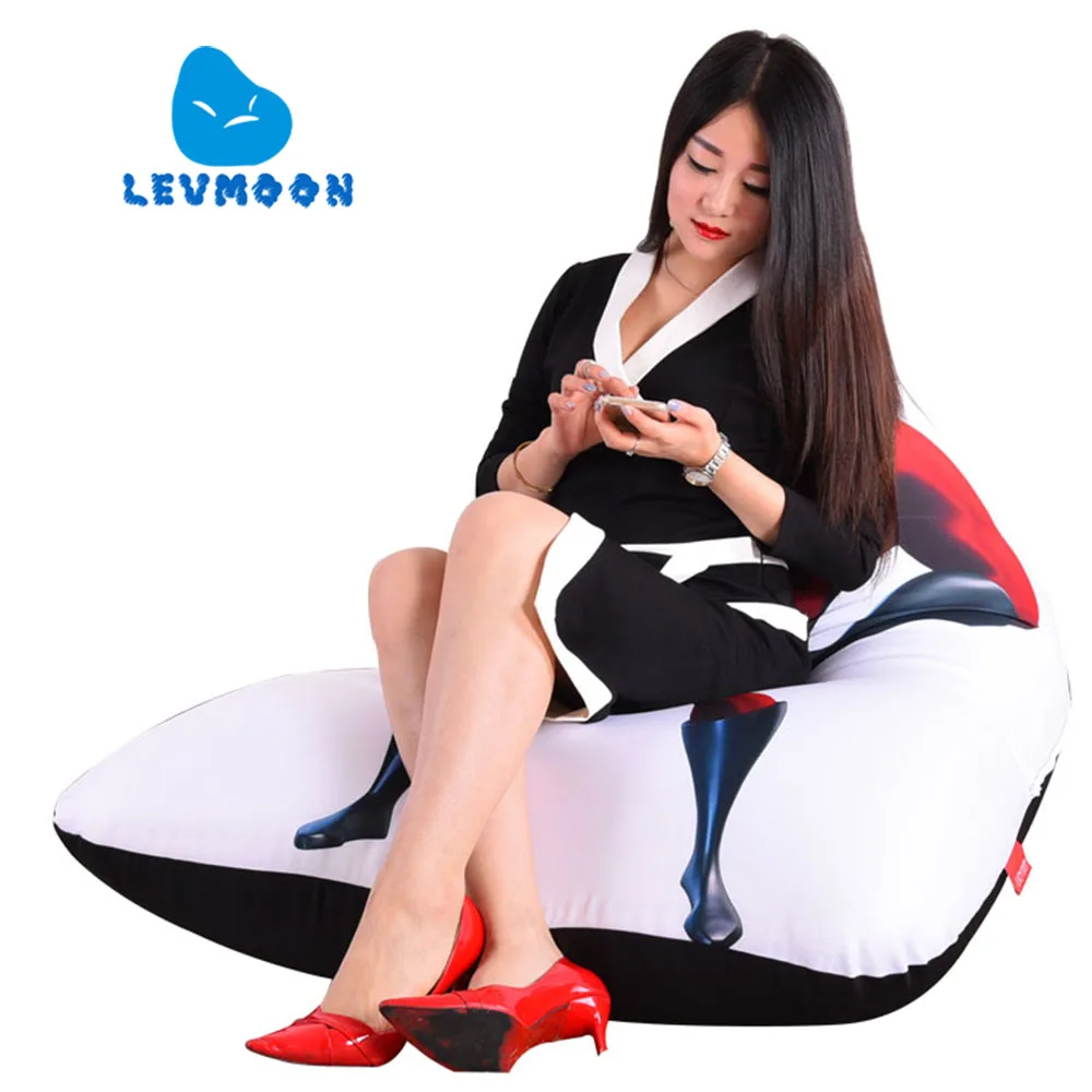 LEVMOON Beanbag Sofa Chair Superman M Seat zac Comfort
