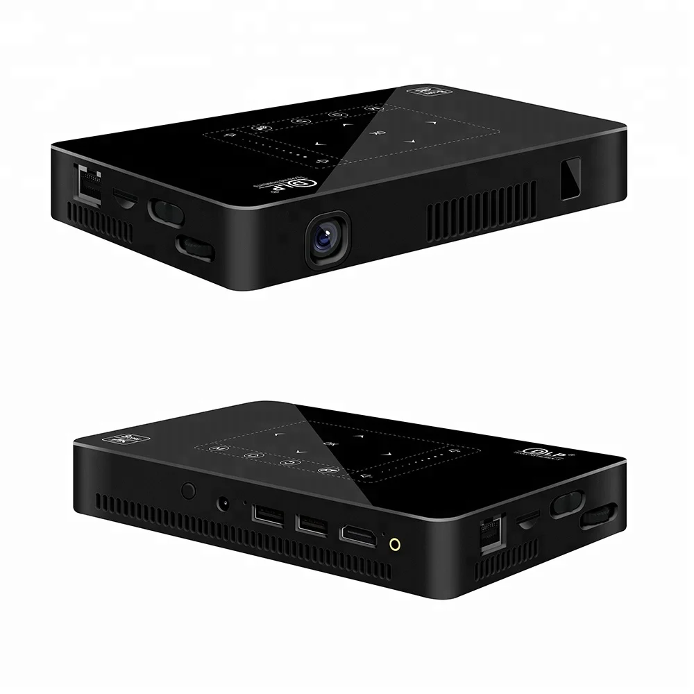 Оригинальный Salange Путешествия Портативный образование светодио дный светодиодный проектор с Android 4k WiFi RJ45 HDMI в для домашнего кинотеатра