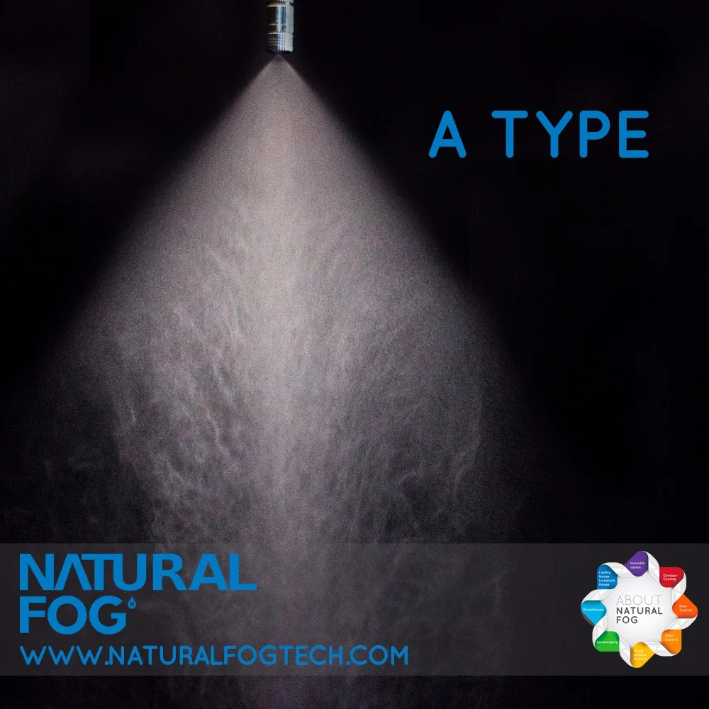 Taiwan Natural Fog High Pressure Cooling System Water Spray Fog Misting Nozzle