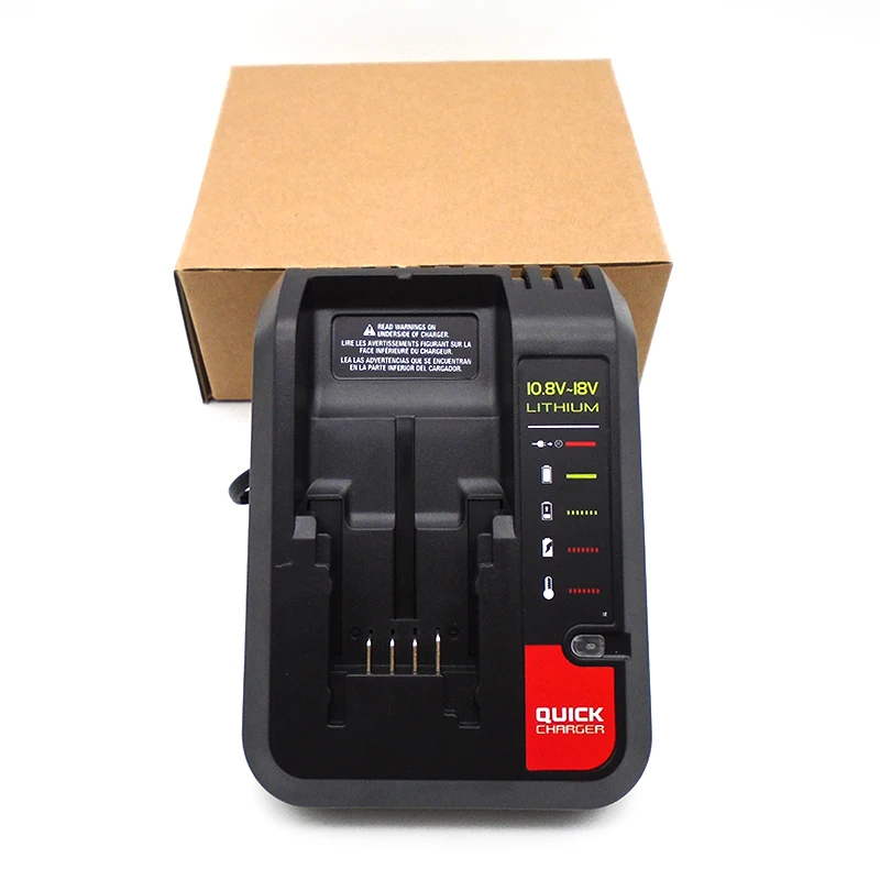 Black & Decker Porter Cable Stanley Power Adapters 10.8v/14.4v/18v/20v  Lithium-ion Battery Charger