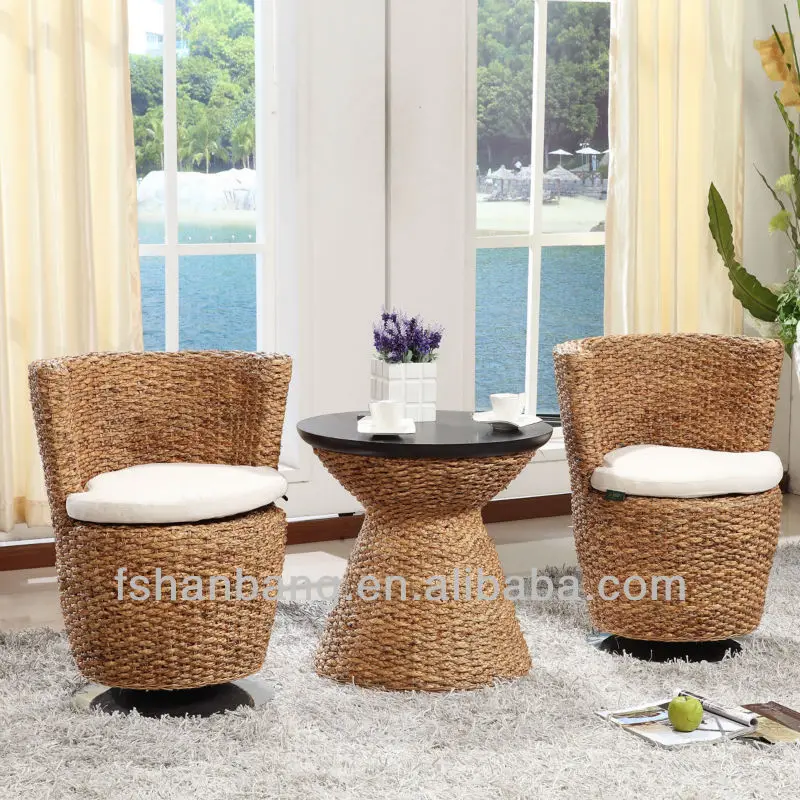 高级休闲海草旋转椅子 Buy 海草旋转椅子 海草家具 柳条椅product On Alibaba Com