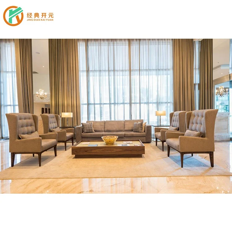 Five star hotel lobby furniture sex velvet sofa, view velvet sofa, baotian product details