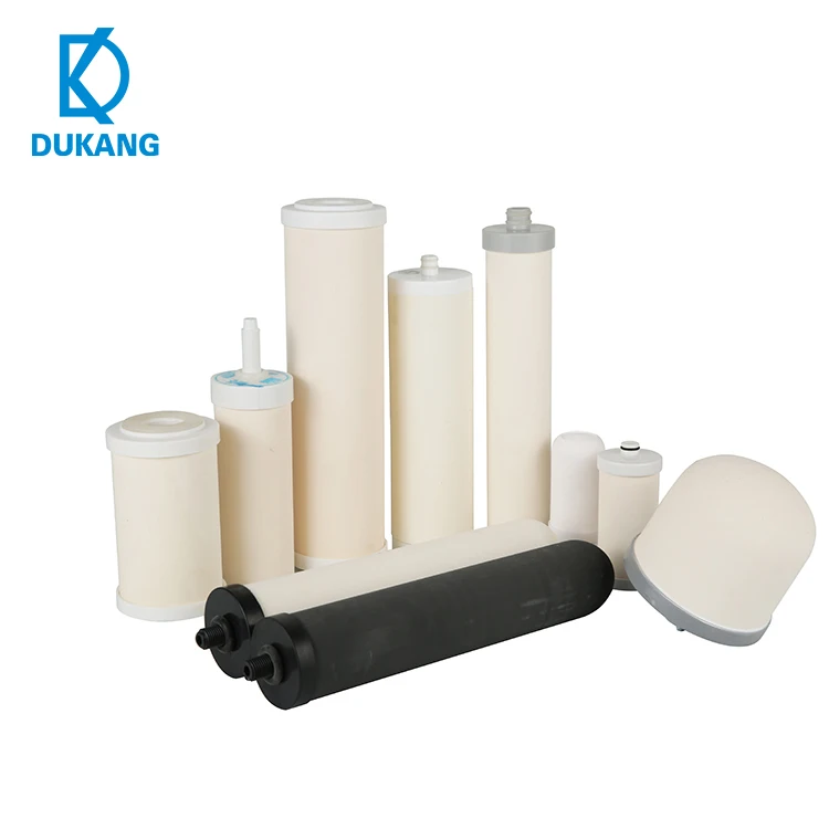 Ceramic Carbon Silver Ceramic 10'' Double Side Ceramic Candle Filter Cartridge Water Filter