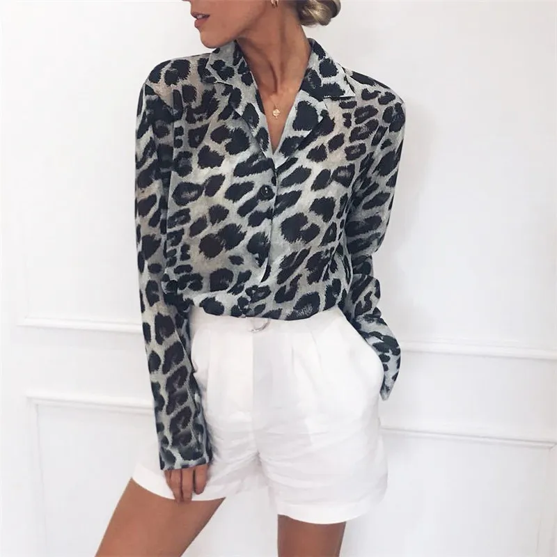 ladies leopard print shirt