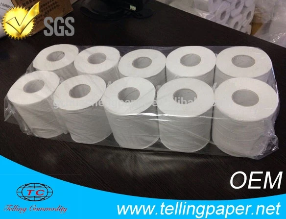 Good Quality 3PLY Recycled Pulp Price Hard Toilet Paper Tissue