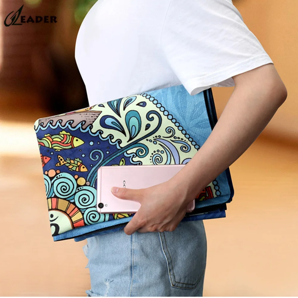 Suede Soft Textile Yoga Mat Beautiful Travel Yoga Mat  Foldable