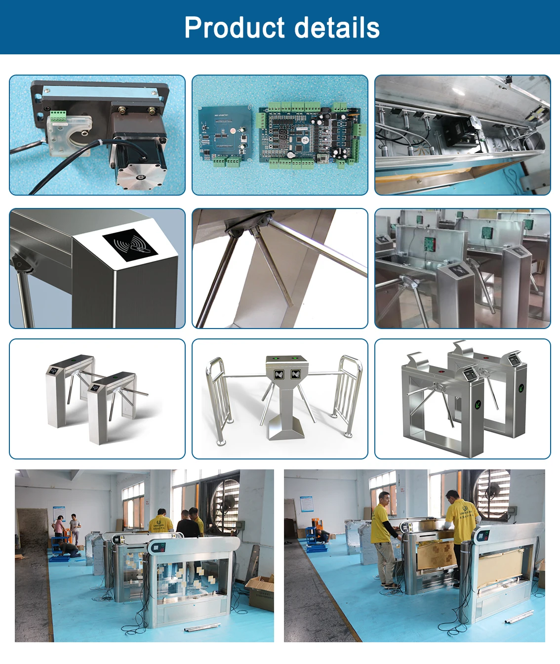 Tripod Turnstile with QR Code Access Control - UNIQSCAN