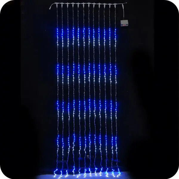 Decoration marriage christmas water fall lights led waterfall