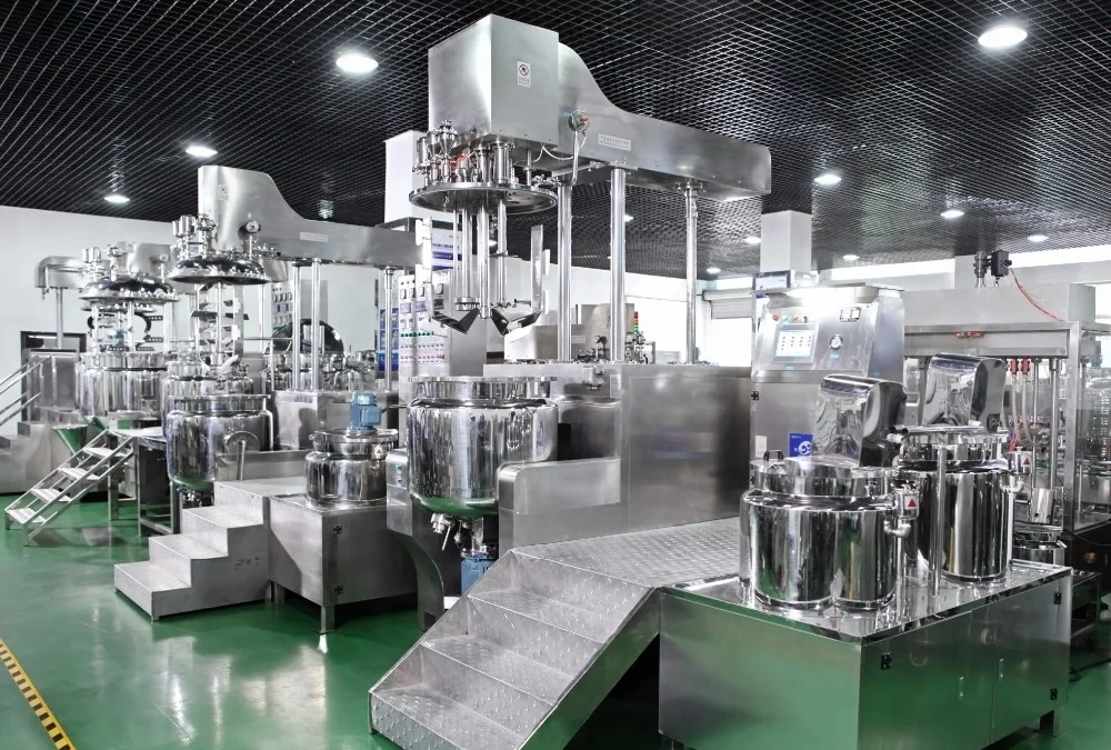 Косметическая машина из нержавеющей стали вакуумный эмульгирующий Миксер с гомогенизатором смешивающий