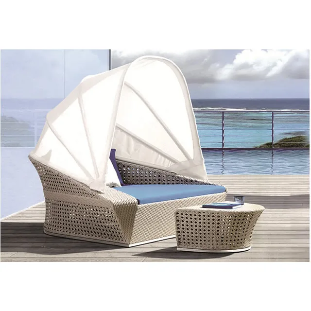 wicker beach lounge chair