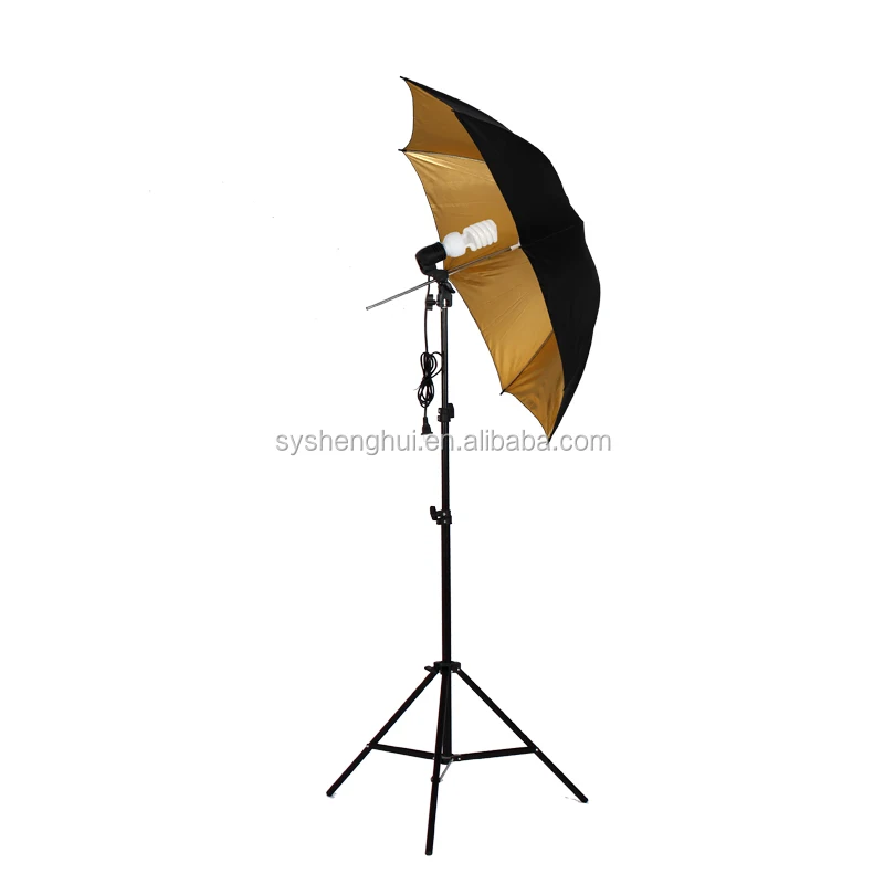 Photography Reflective Umbrella Light Stand Kit with Aluminum