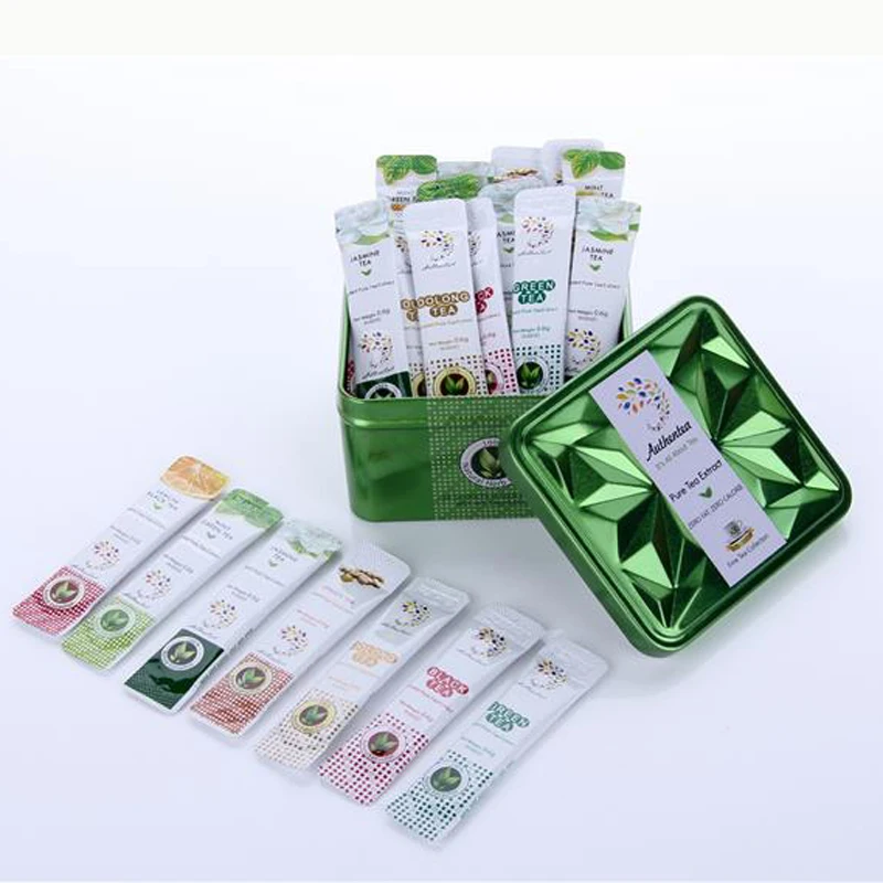 Refresh Instant Herbal Tea Mint Green Tea Extract Crystal