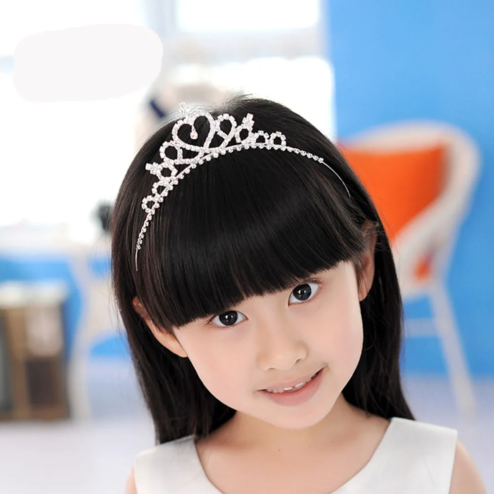 Korean Children Crown The Little Princess Diamond Head Band Head Hoop Crown  Kids Tiara Hair Crystal Crown Hair Band - Buy Tiaras And Crowns Product on  