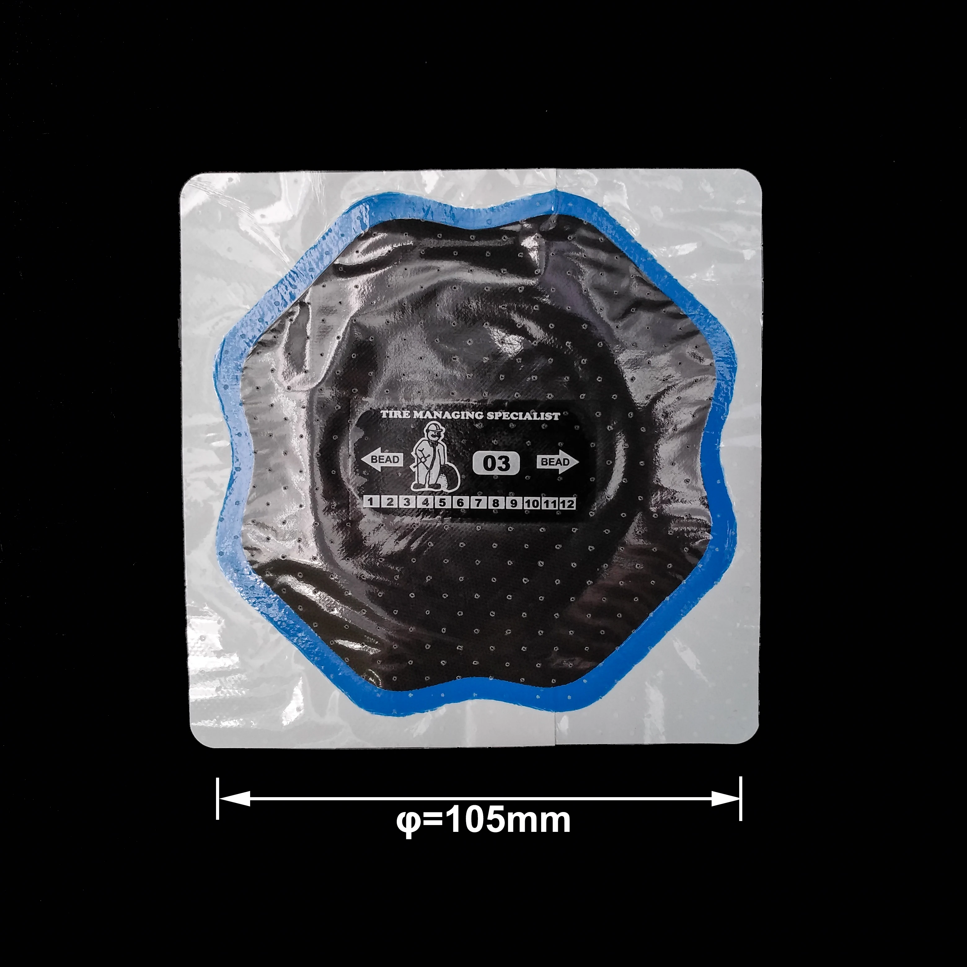 SUNSOUL 105 mm All Sizes Radial Tire Repair Patch for Tire Repair by Tyre Patch Machine