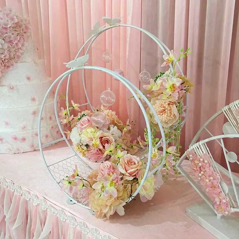 Arco Rotondo In Metallo Per Matrimoni E Feste – 7 Piedi Con Sacchetti D'acqua, Supporto Per Fiori E Palloncini