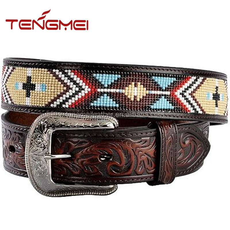 beaded western belts