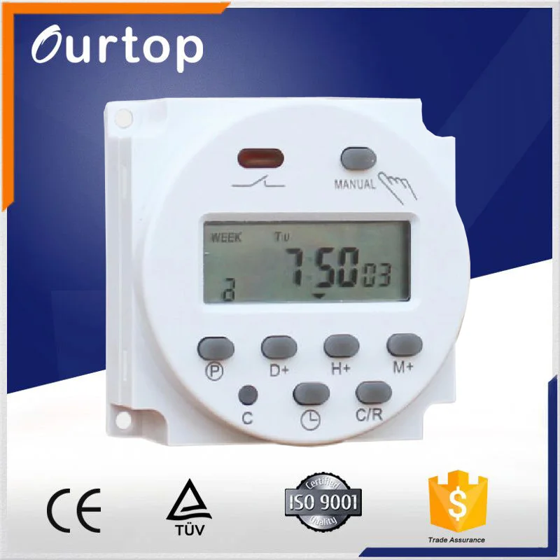 Digital LCD Programmable Timer Switch CN101A 16A SPST Weekly