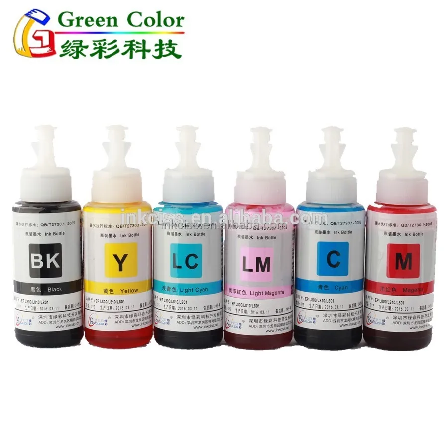 70 мл бутылка пополнения чернил для Epson чернила t673 673 принтера L1800 nk 674 L850 L805