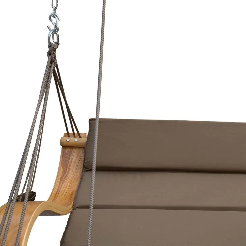 Danlong Deluxe большой деревянный гамак с дугой стул Природа Белый Сад Открытый Крытый Подвесной деревянной рамкой