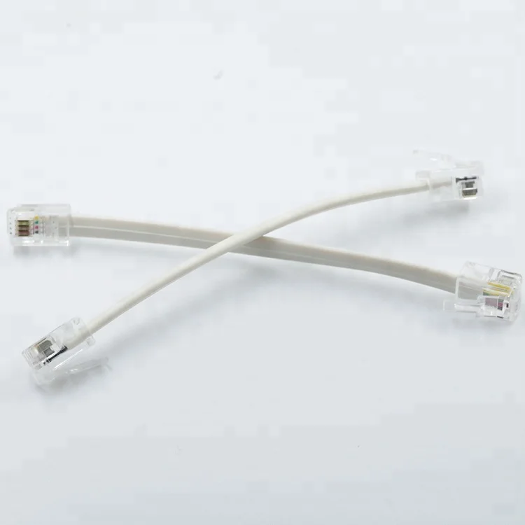 Manufacture 6P6C Coadsl Filter Line Copper Flat Cord CAT3 24awg Telephone Cable Rj11 Chinese Telecommunication Female 6 Pin Cat6