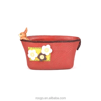 Roogo polyresin red coin purse shape flower pots