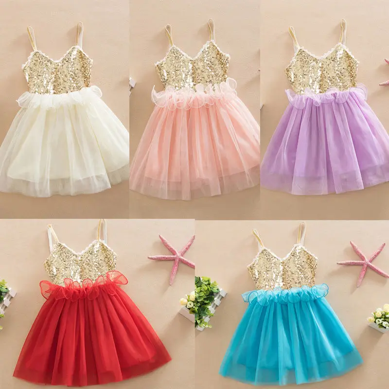 font b Dresses b font Sequins Princess font b Children b font Baby Girl Clothing
