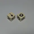Free shipping Exclusive Special NEW 16mm 2pcs 6 sided D6 Axe Sword Snake dice for board