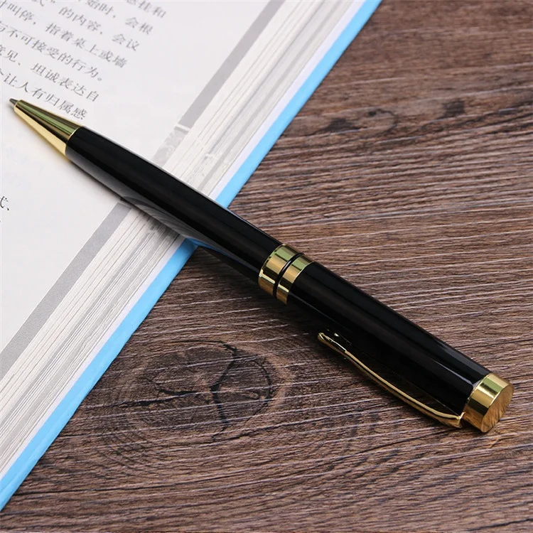 Последняя акция подарок шариковая ручка с индивидуальным логотипом роскошная из тяжелого металла золотым